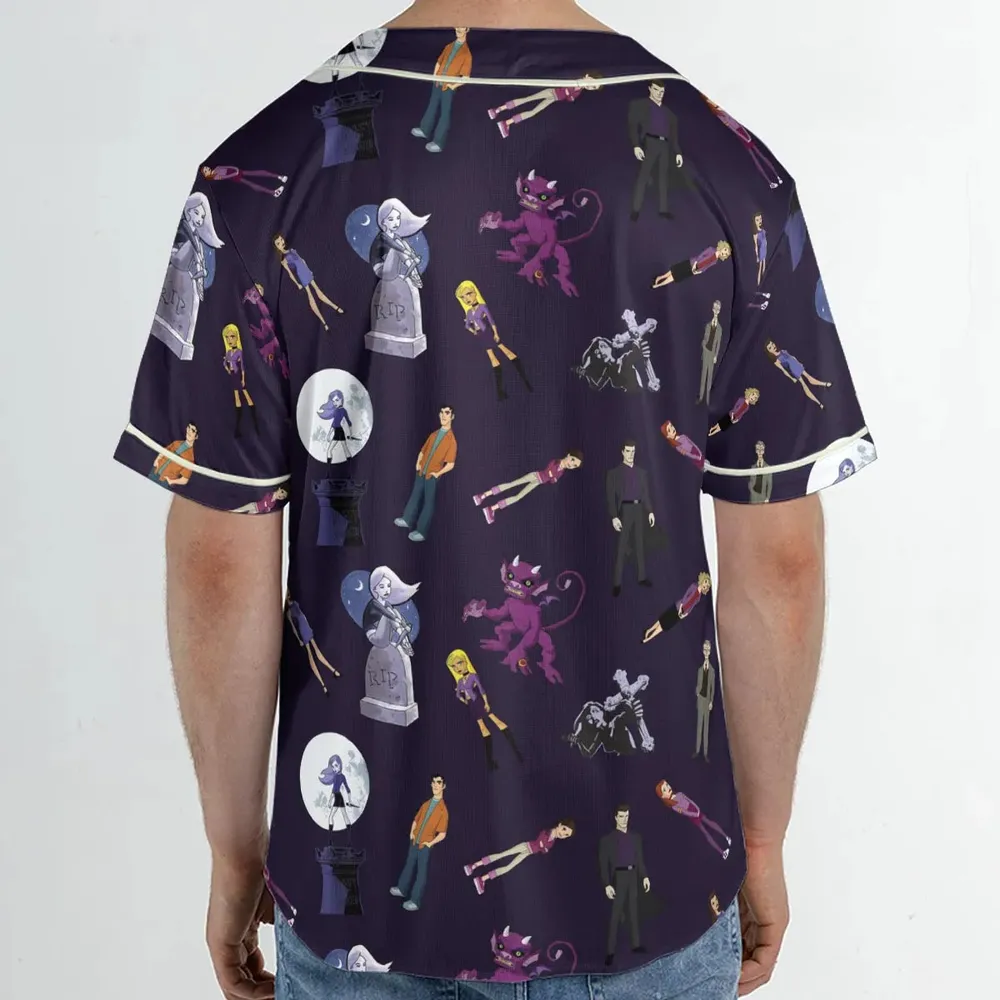 Buffy: The Animated Series Characters Unisex Baseball Jersey - 2