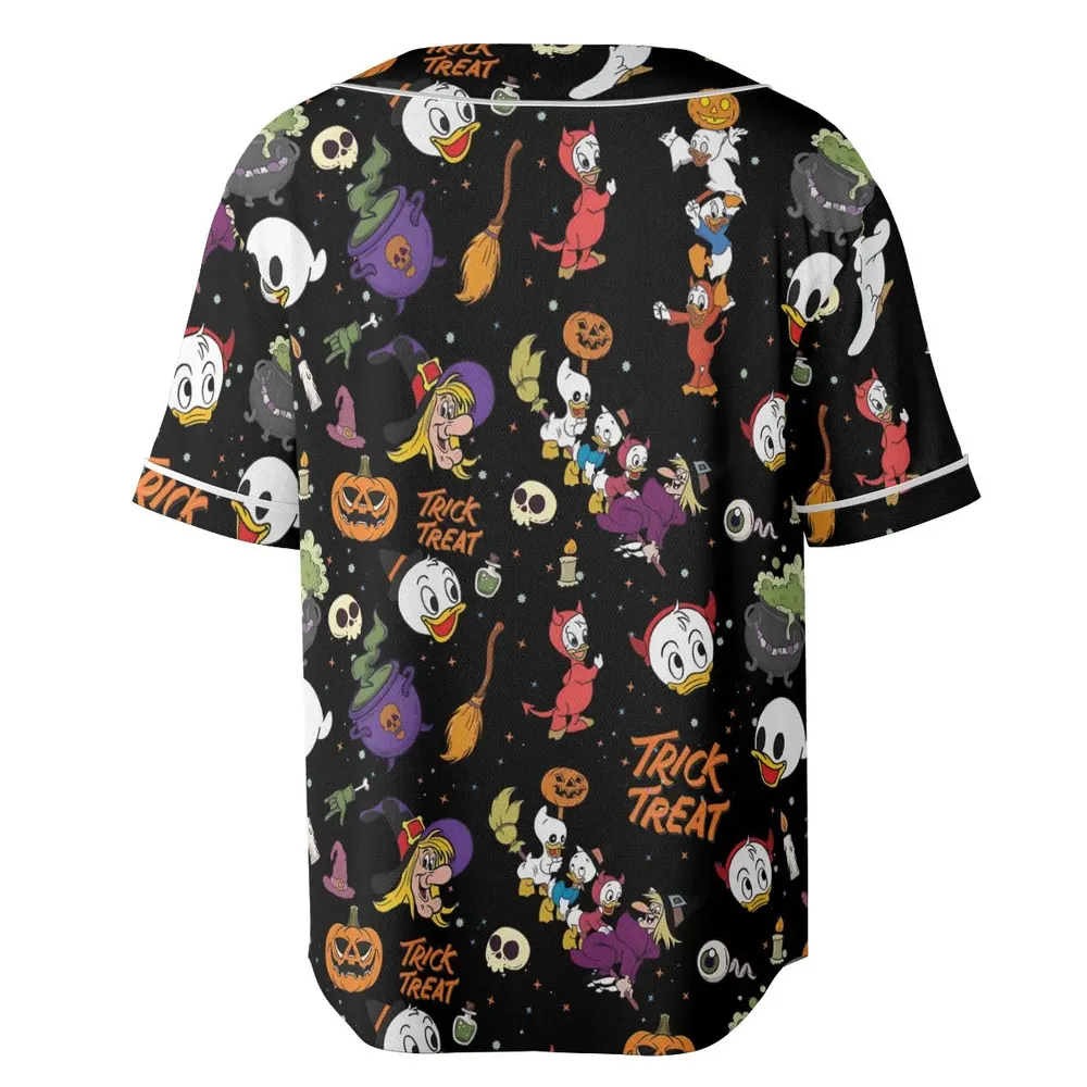Huey, Dewey and Louie Duck Halloween Unisex Baseball Jersey - 4