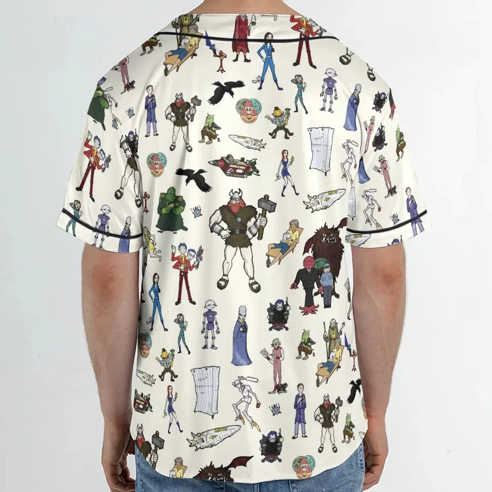Don't Panic The Hitchhiker's Guide to the Galaxy Unisex Baseball Jersey - 2