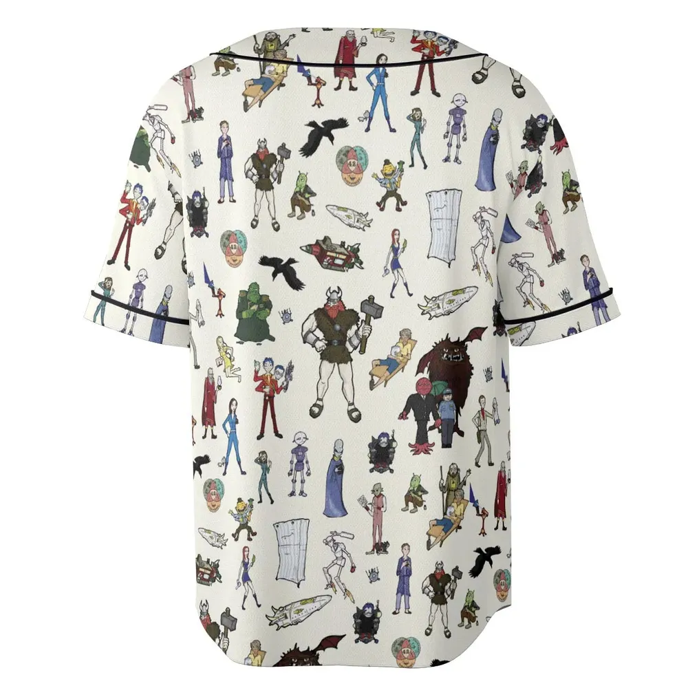 Don't Panic The Hitchhiker's Guide to the Galaxy Unisex Baseball Jersey - 4