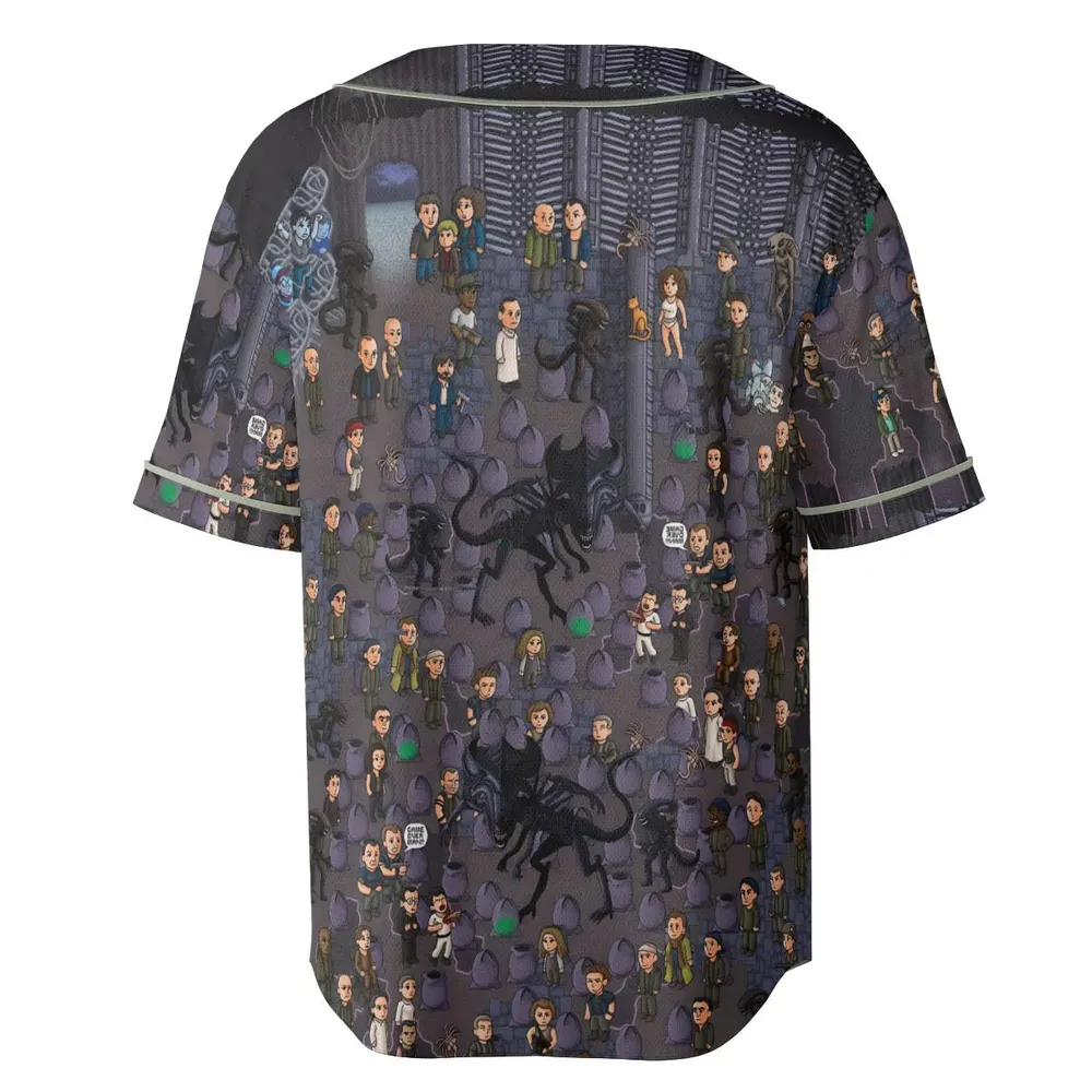 Out of Space Alien Unisex Baseball Jersey - 4