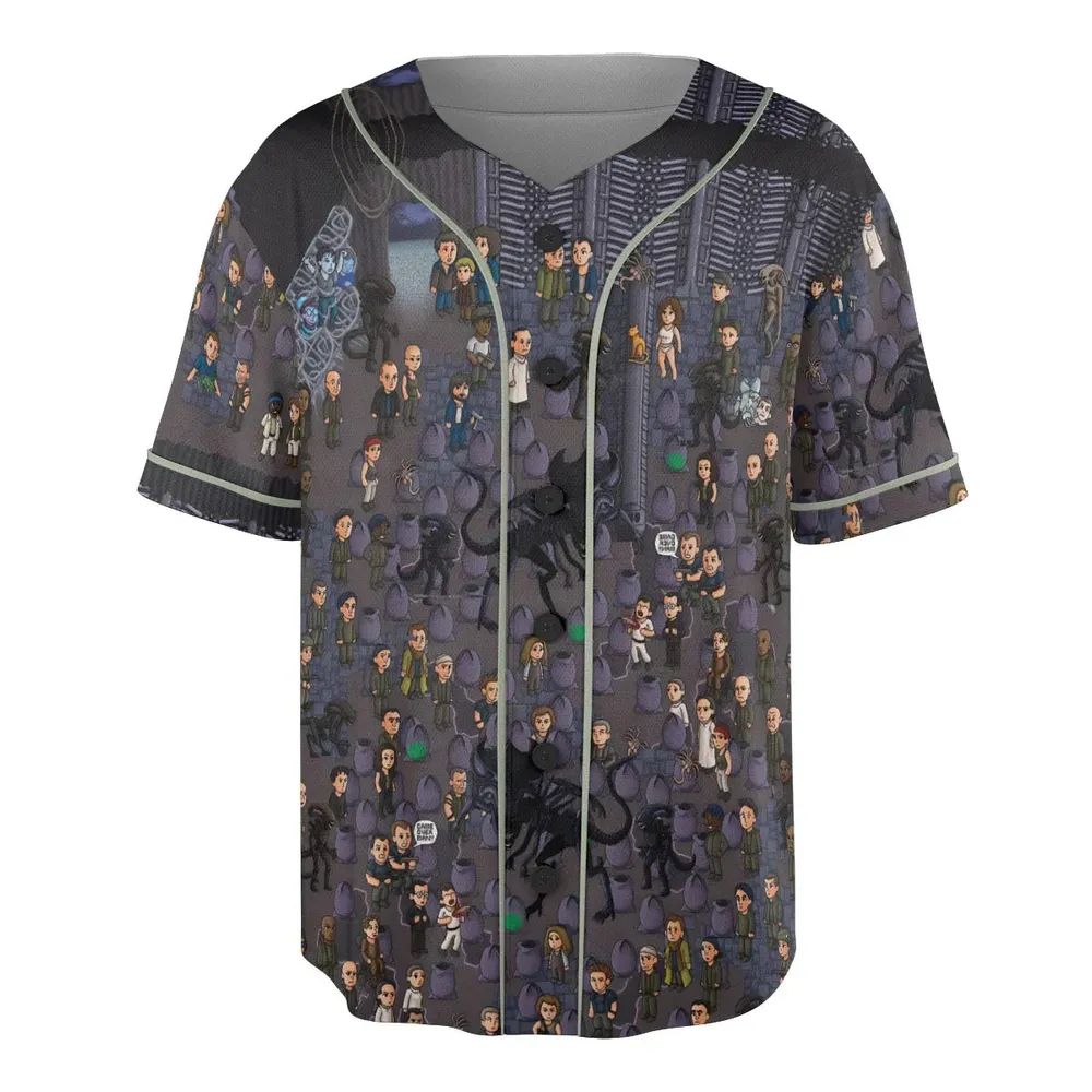 Out of Space Alien Unisex Baseball Jersey - 3