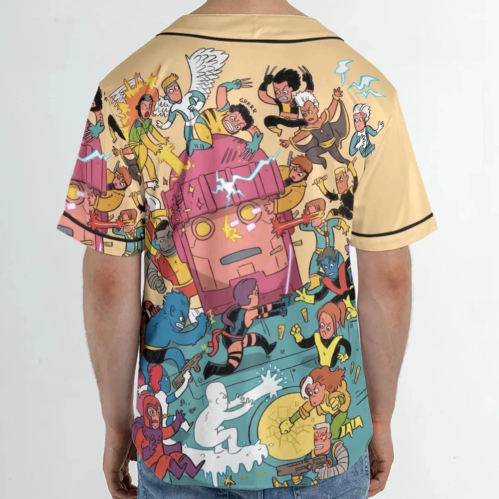 Super Style X-Men Unisex Baseball Jersey - 2