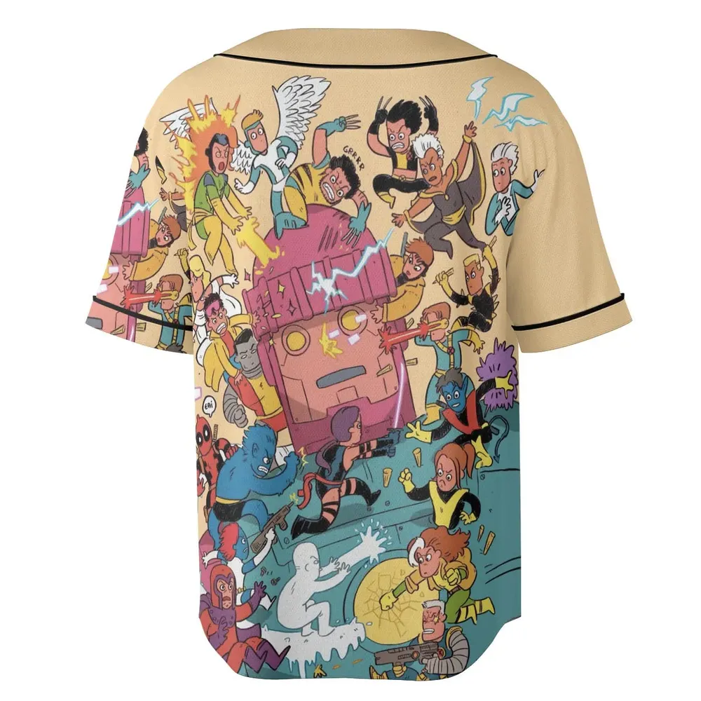 Super Style X-Men Unisex Baseball Jersey - 4
