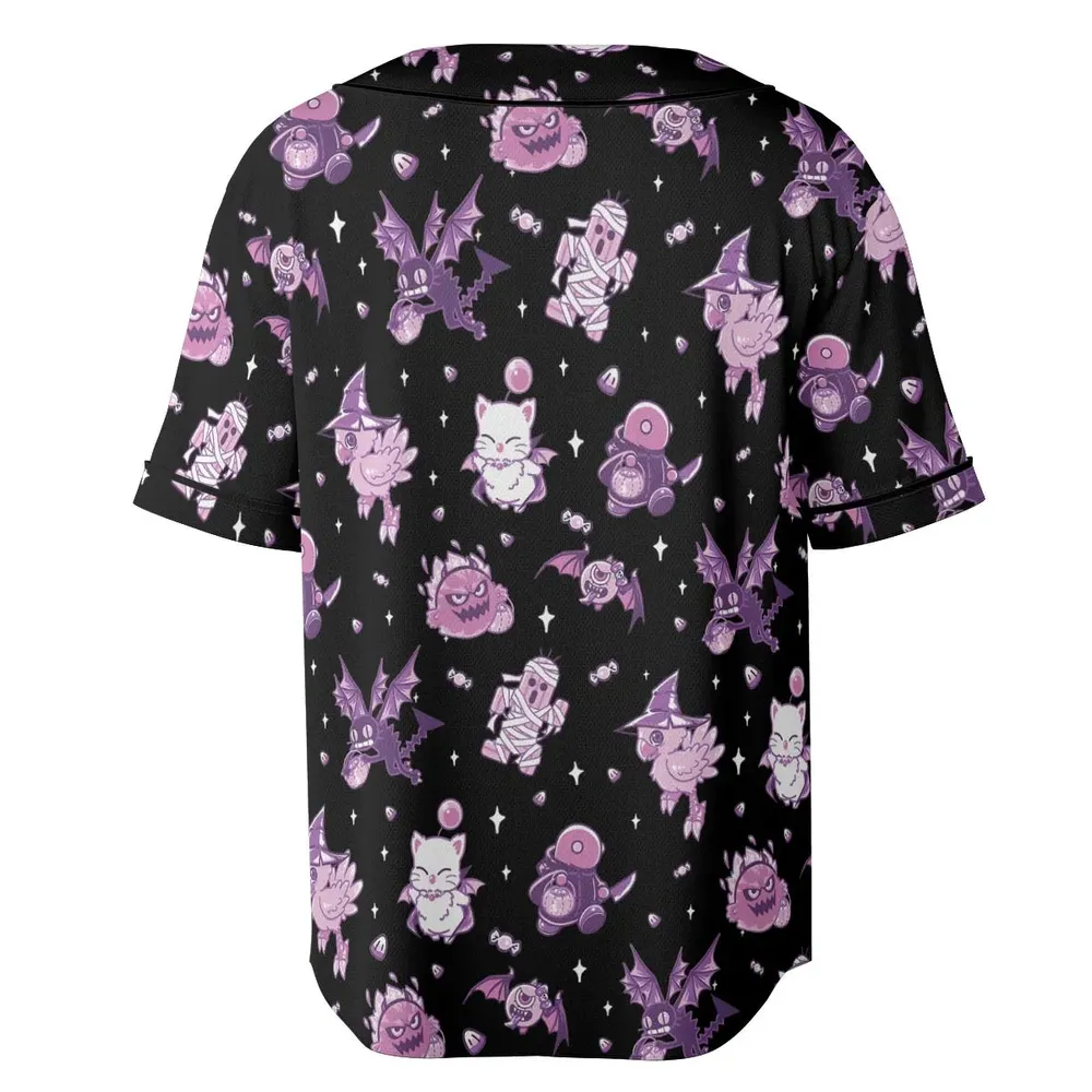 Halloween Final Fantasy Cuties Unisex Baseball Jersey - 4