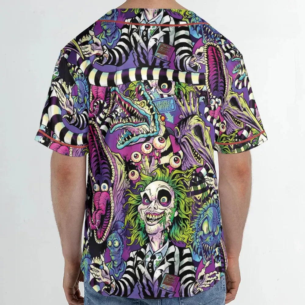 Stay Spooky Beetlejuice Unisex Baseball Jersey - 2