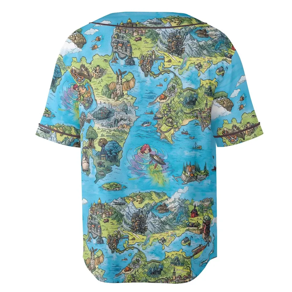 Ghibli Land Unisex Baseball Jersey - 4