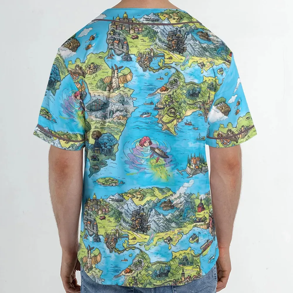 Ghibli Land Unisex Baseball Jersey - 2