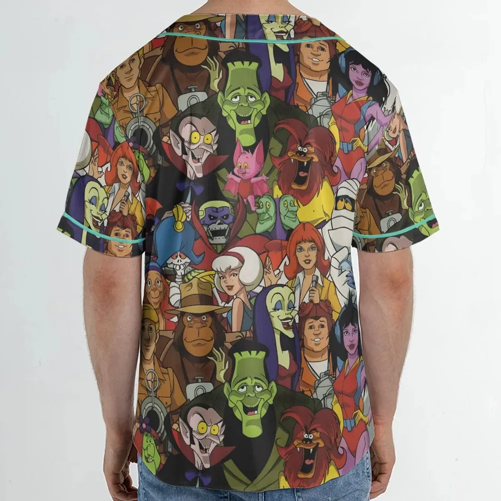 Frightfully Funny Ghostbusters Groovie Goolies Unisex Baseball Jersey - 2