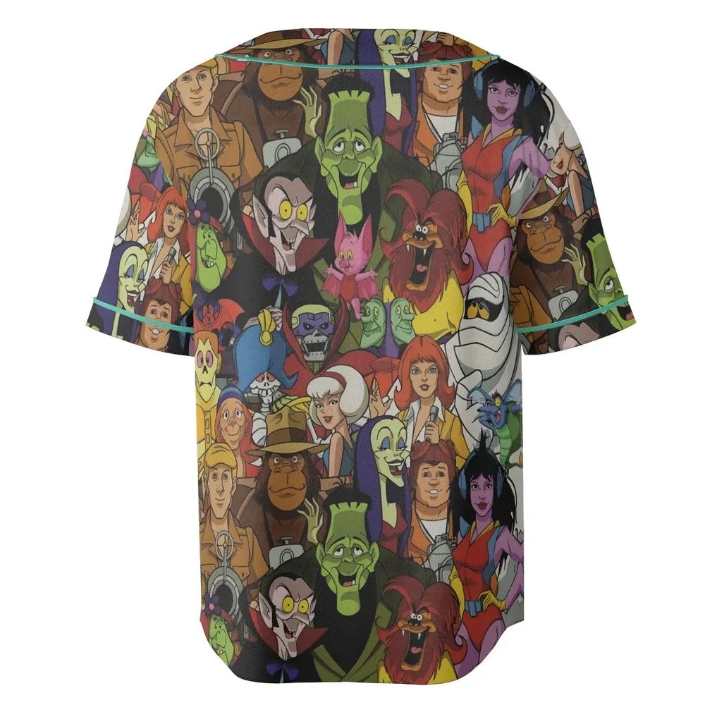 Frightfully Funny Ghostbusters Groovie Goolies Unisex Baseball Jersey - 4