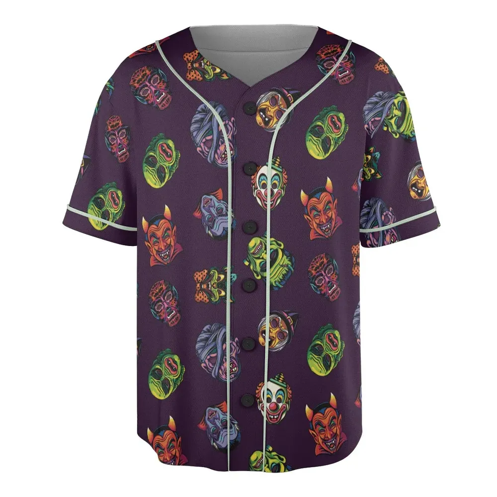 Beast Mode On Monster Masks Unisex Baseball Jersey - 3