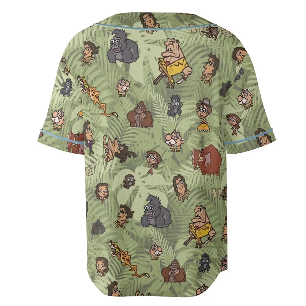 Tarzan Characters Unisex Baseball Jersey - 4