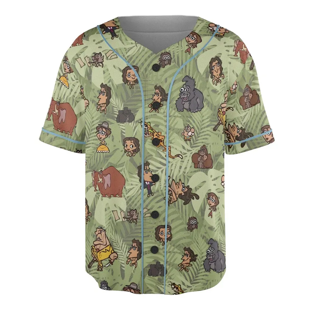 Tarzan Characters Unisex Baseball Jersey - 3