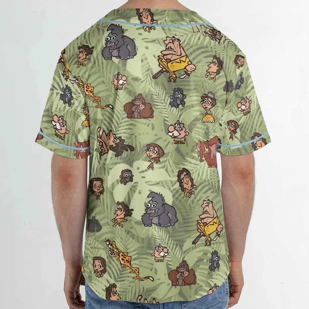 Tarzan Characters Unisex Baseball Jersey - 2