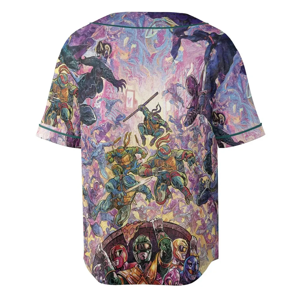 Shell Yeah Teenage Mutant Ninja Turtles Unisex Baseball Jersey - 4