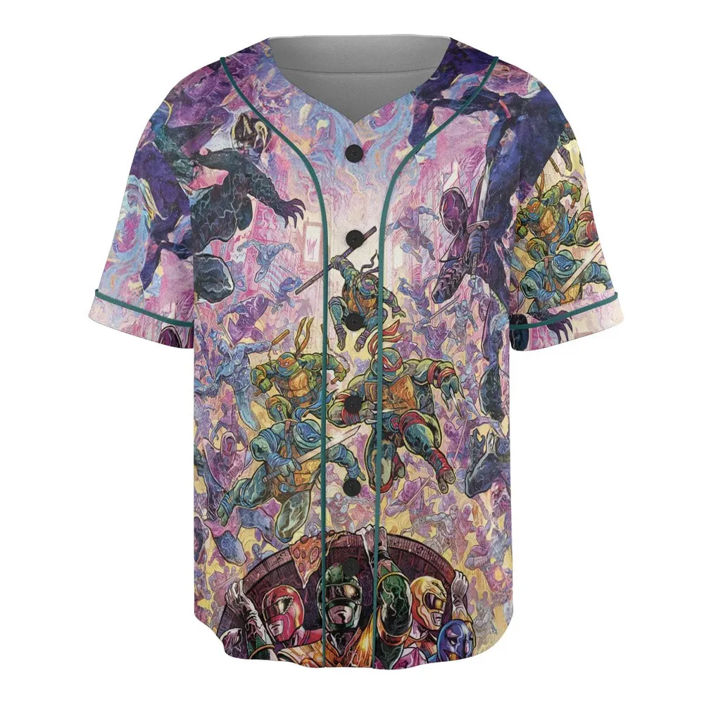 Shell Yeah Teenage Mutant Ninja Turtles Unisex Baseball Jersey - 3