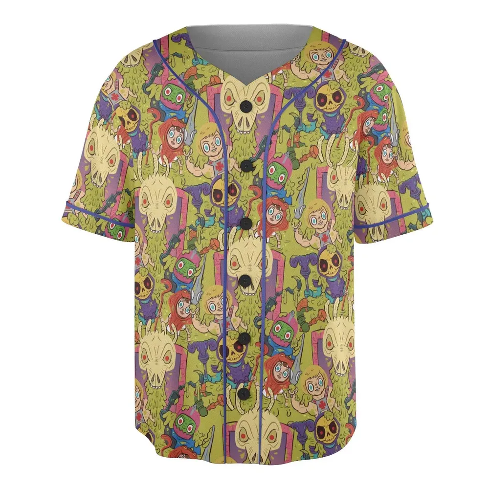 Victims of the Slime Pit He-Man and the Masters of the Universe Unisex Baseball Jersey - 3