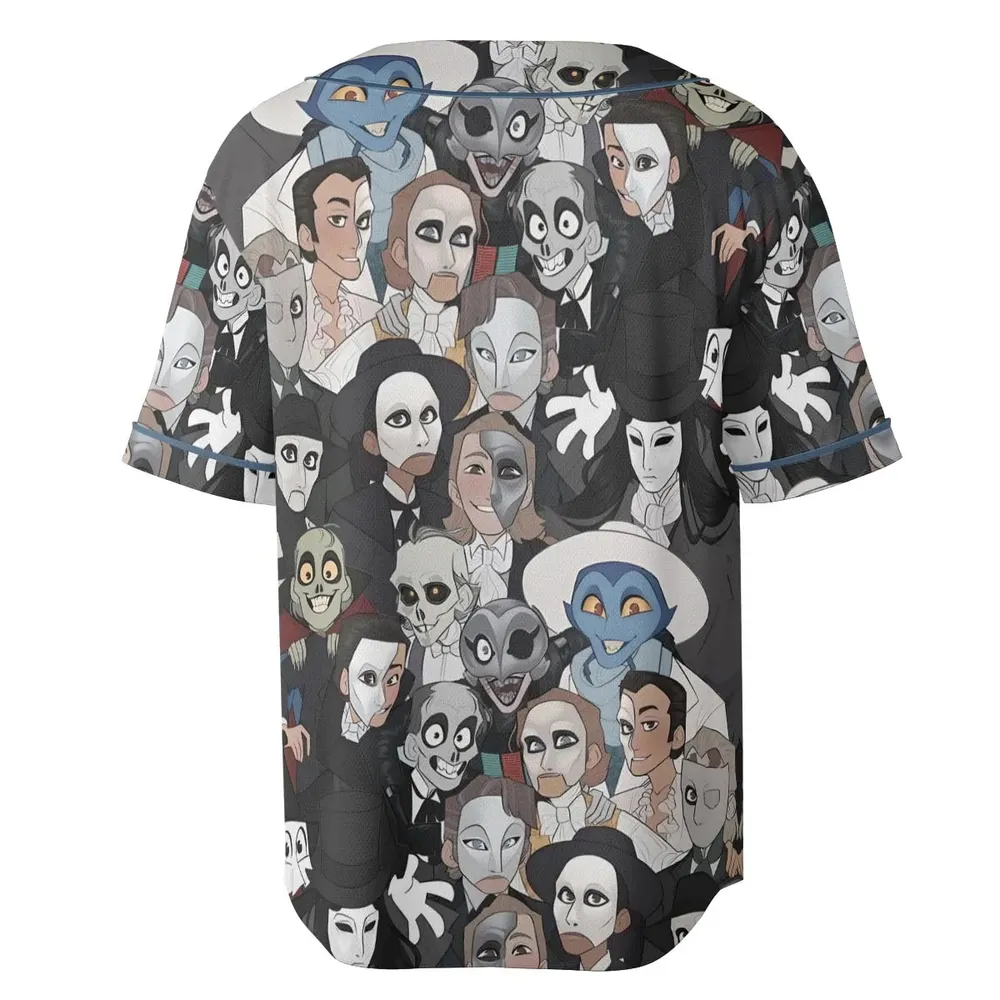 Faces The Phantom of Opera Unisex Baseball Jersey - 4