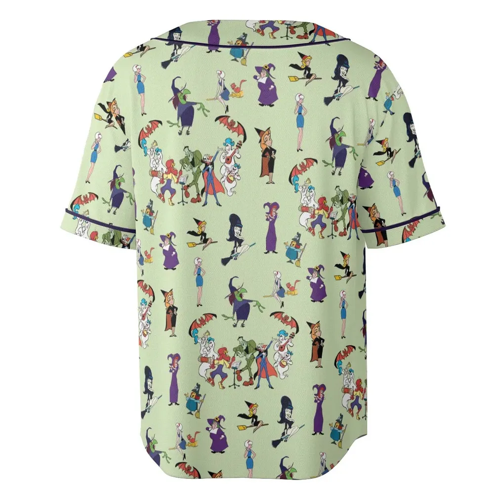 70s Witches Cartoon Characters Unisex Baseball Jersey - 4