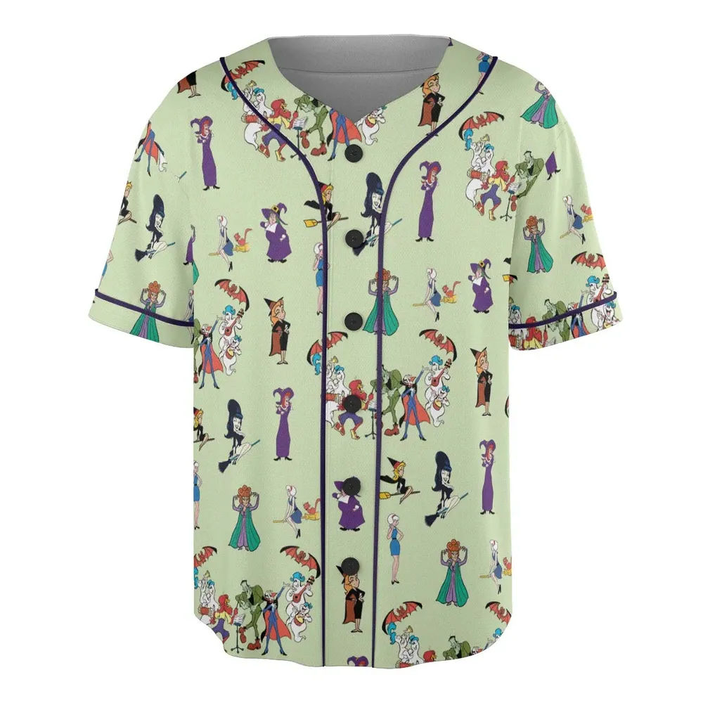 Witches Cartoon Characters Unisex Baseball Jersey - 3