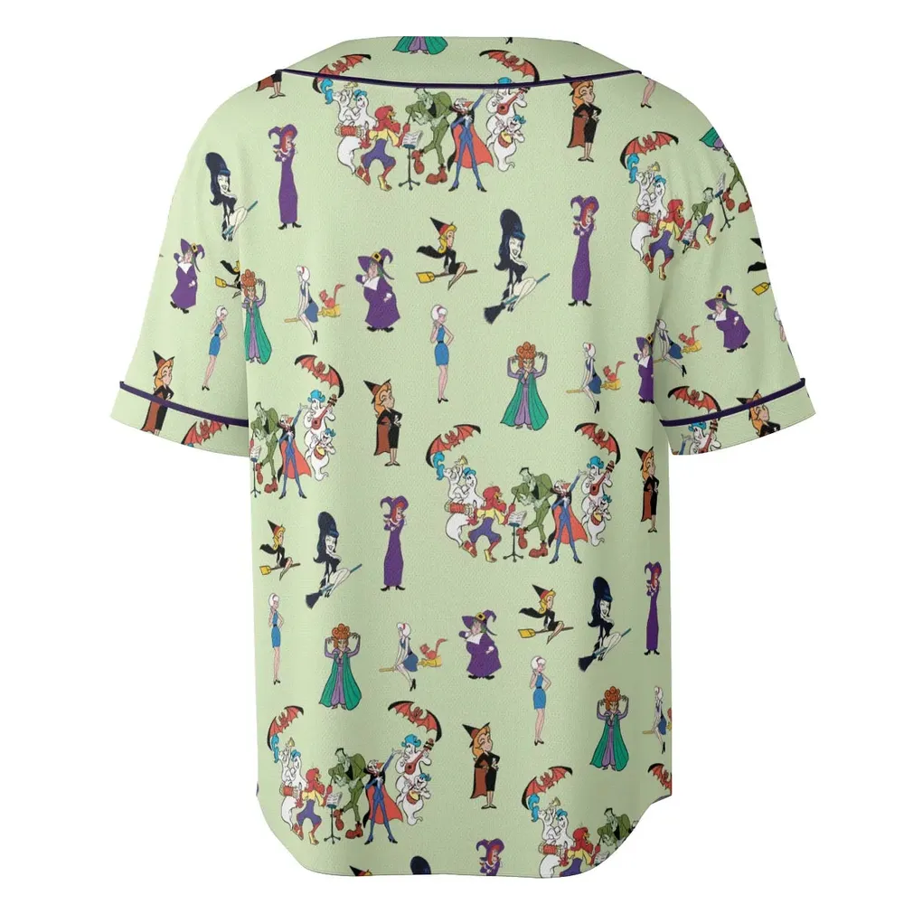 Witches Cartoon Characters Unisex Baseball Jersey - 4