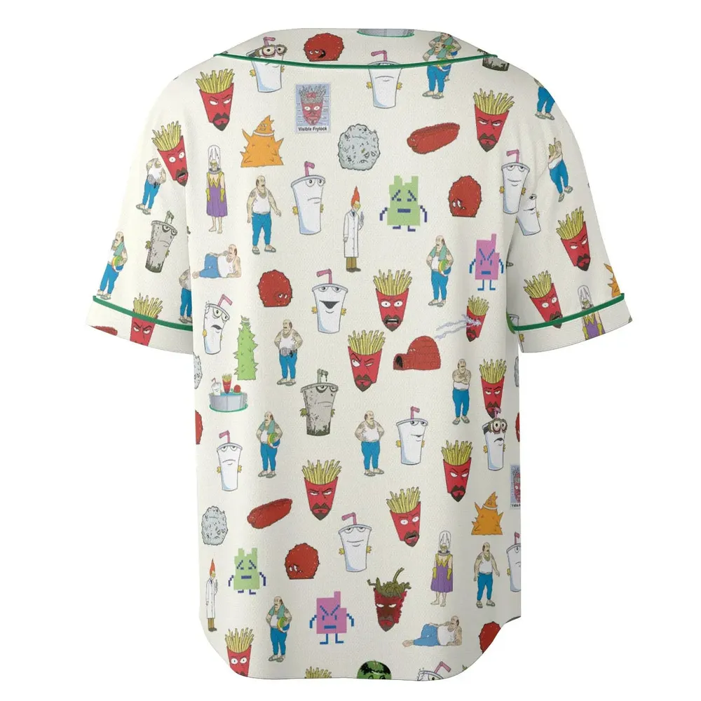 Aqua Teen Style Unisex Baseball Jersey - 4