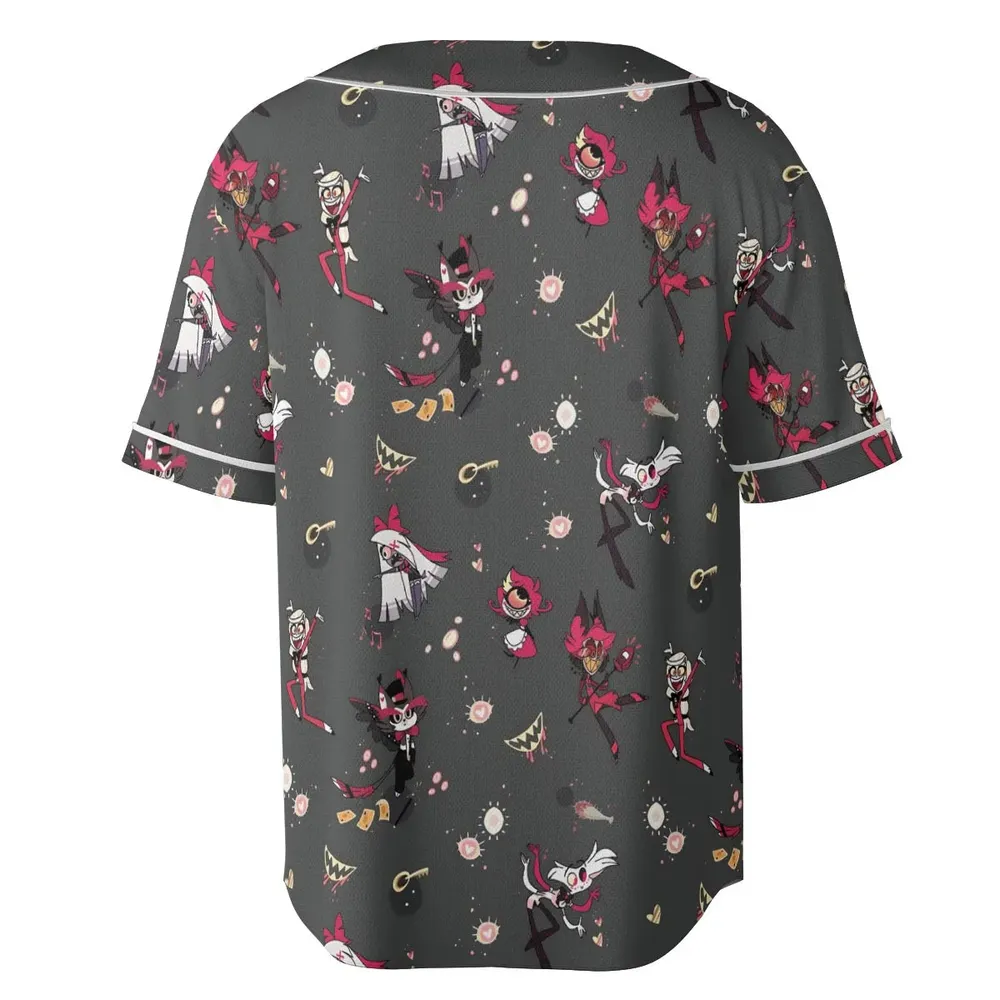 Helluva Hazbin Unisex Baseball Jersey - 4