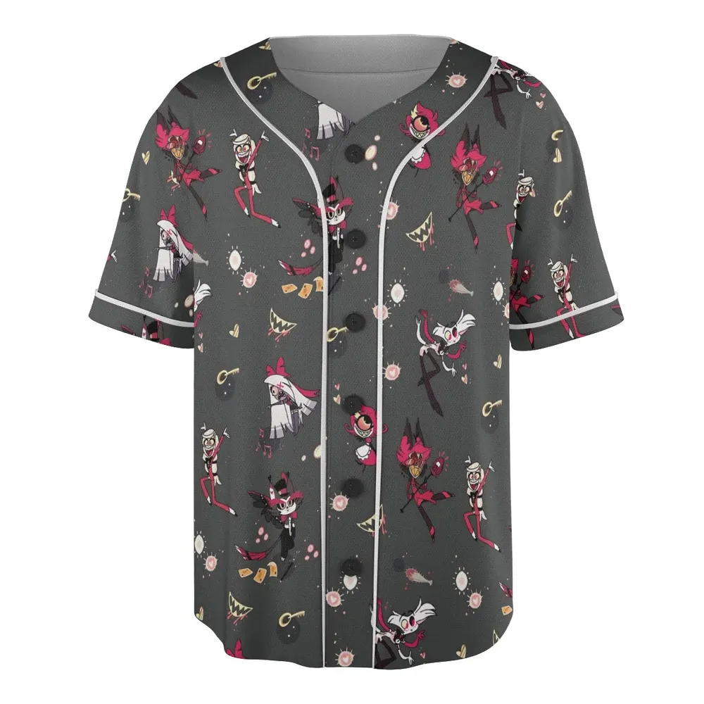 Helluva Hazbin Unisex Baseball Jersey - 3