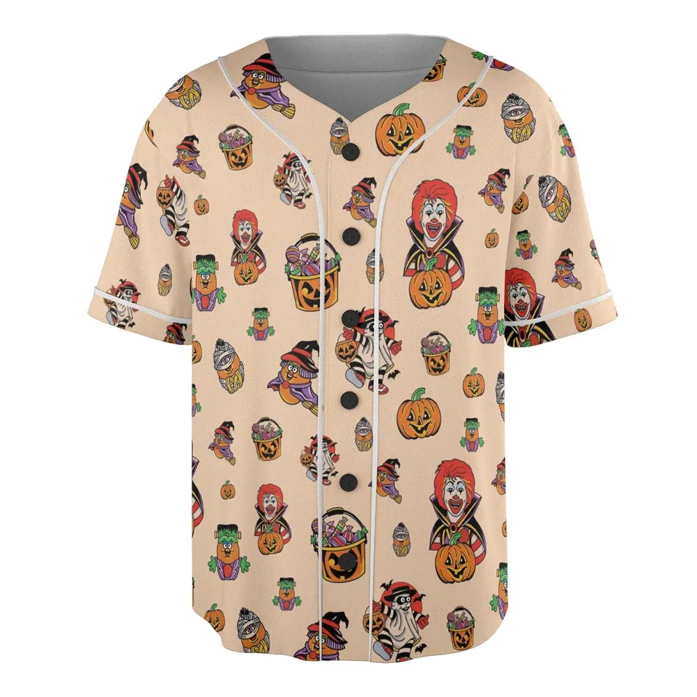 McDonaldland Halloween Unisex Baseball Jersey - 3