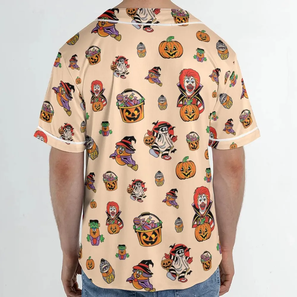 McDonaldland Halloween Unisex Baseball Jersey - 2