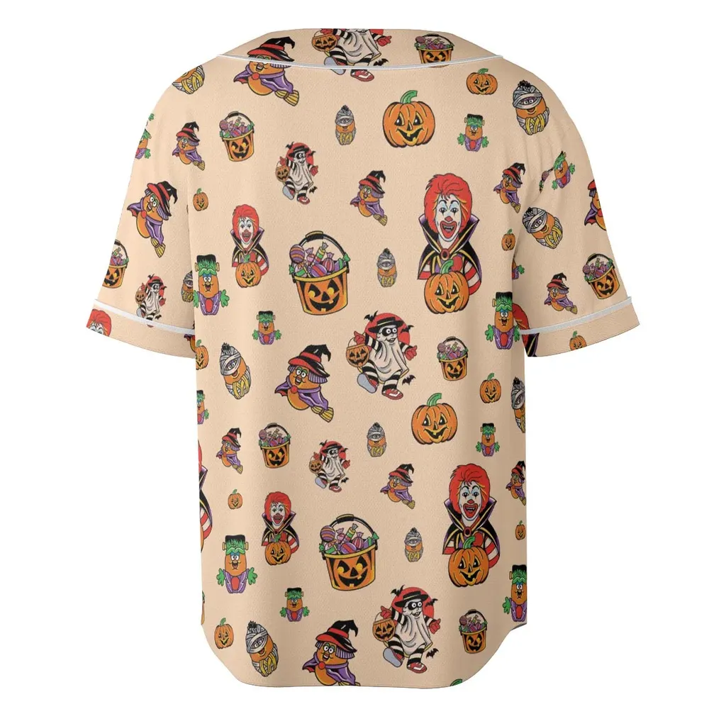 McDonaldland Halloween Unisex Baseball Jersey - 4