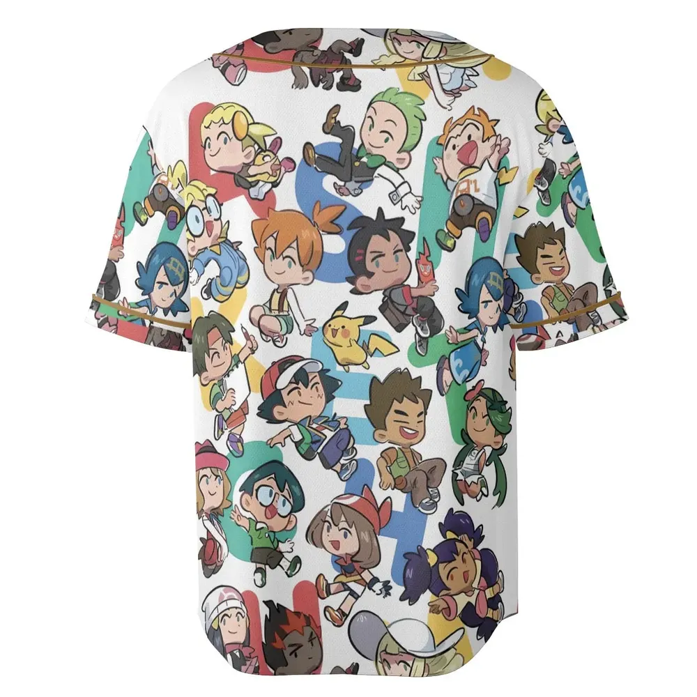 Pokemon Trainer Unisex Baseball Jersey - 4