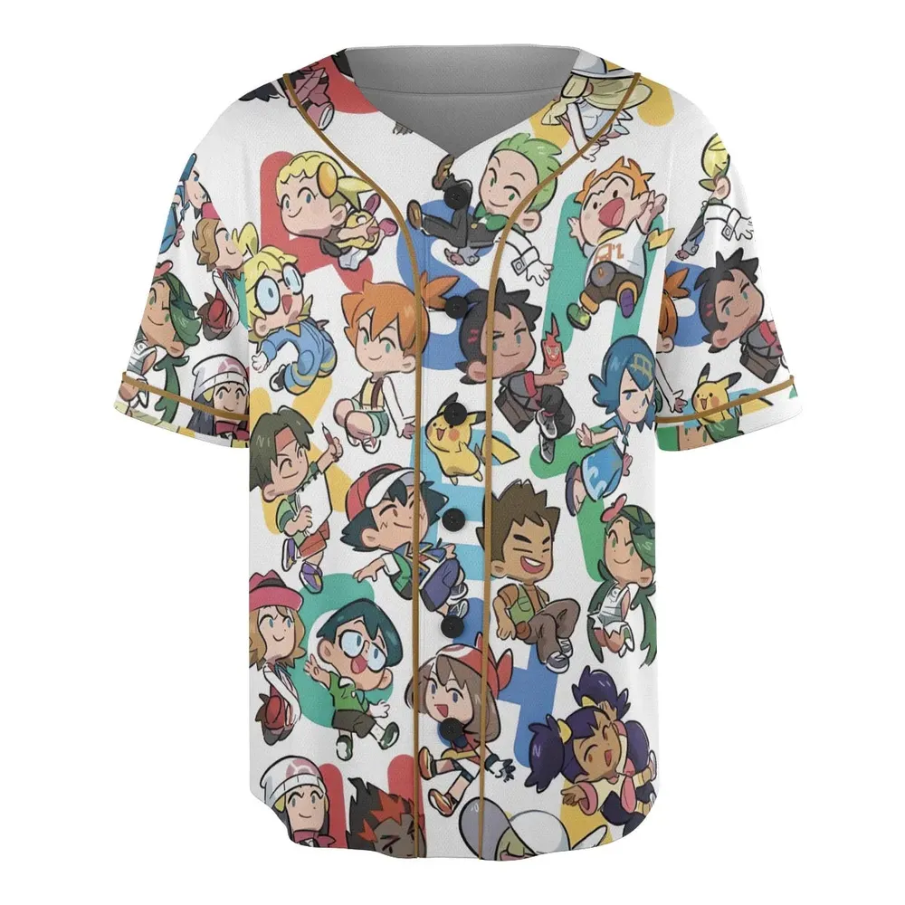 Pokemon Trainer Unisex Baseball Jersey - 3