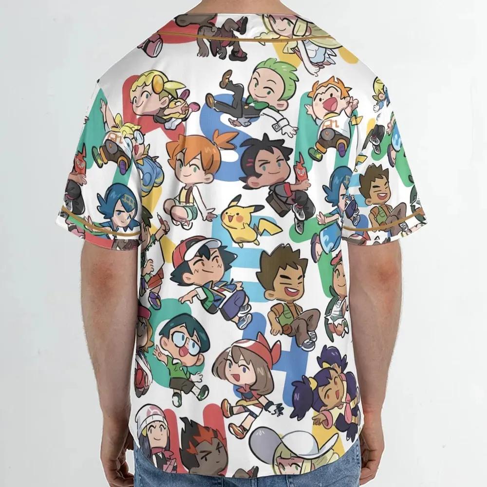 Pokemon Trainer Unisex Baseball Jersey - 2