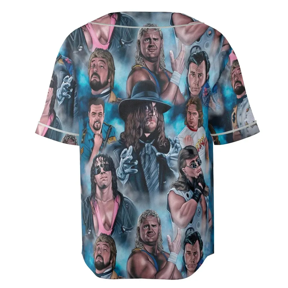 90s Wrestlers Unisex Baseball Jersey - 4