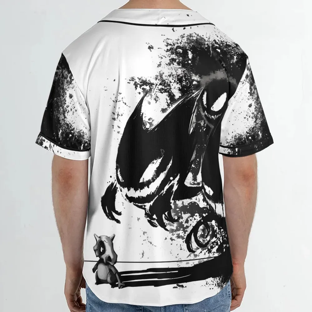 Cubone and the Ghosts Unisex Baseball Jersey - 2