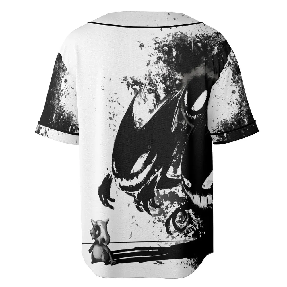 Cubone and the Ghosts Unisex Baseball Jersey - 4