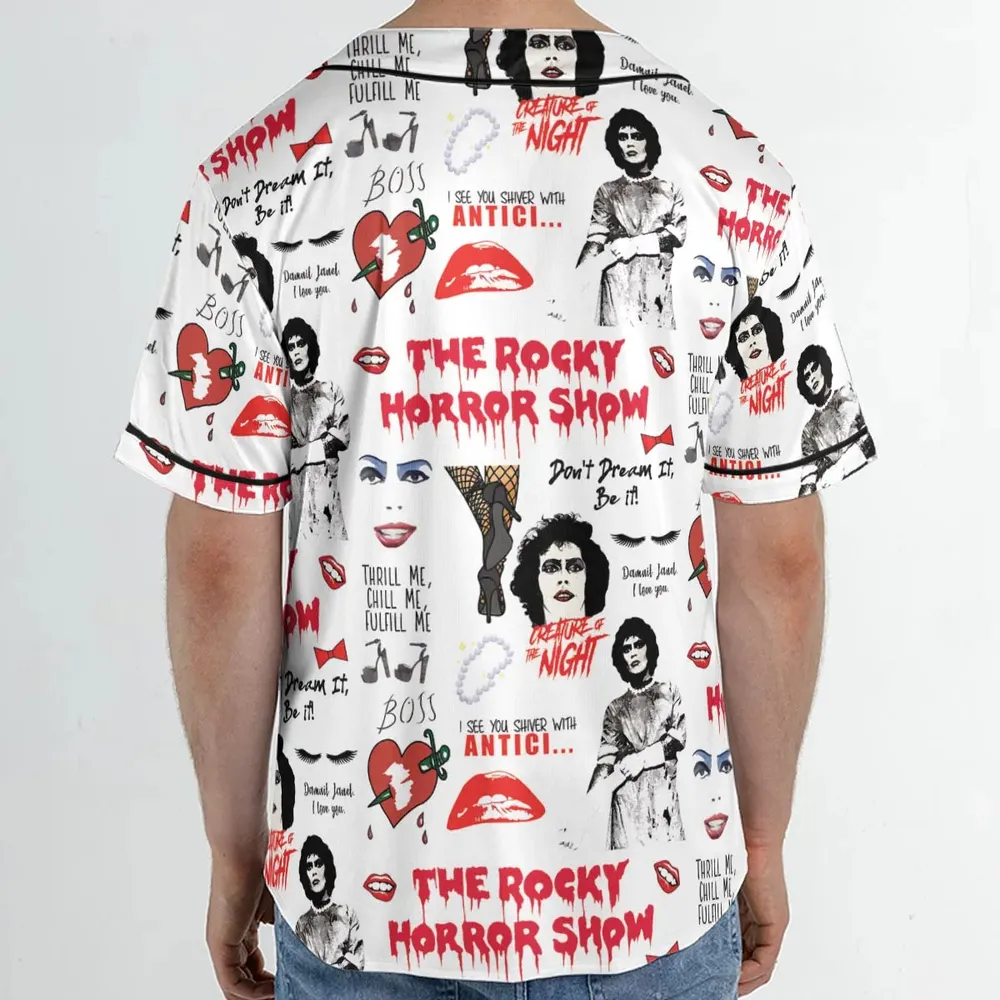 The Rocky Horror Picture Show Pattern Unisex Baseball Jersey - 2