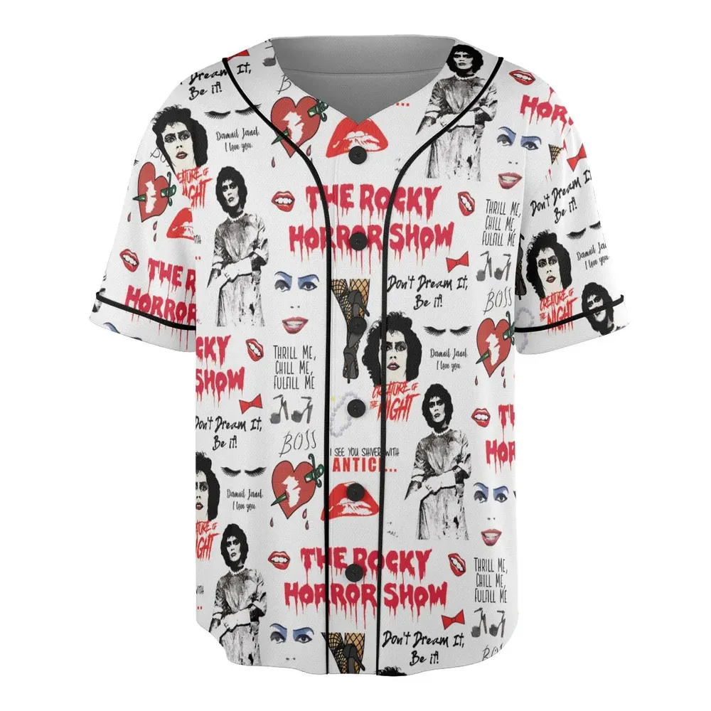 The Rocky Horror Picture Show Pattern Unisex Baseball Jersey - 3