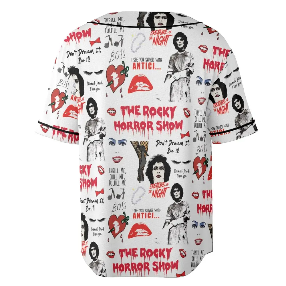 The Rocky Horror Picture Show Pattern Unisex Baseball Jersey - 4