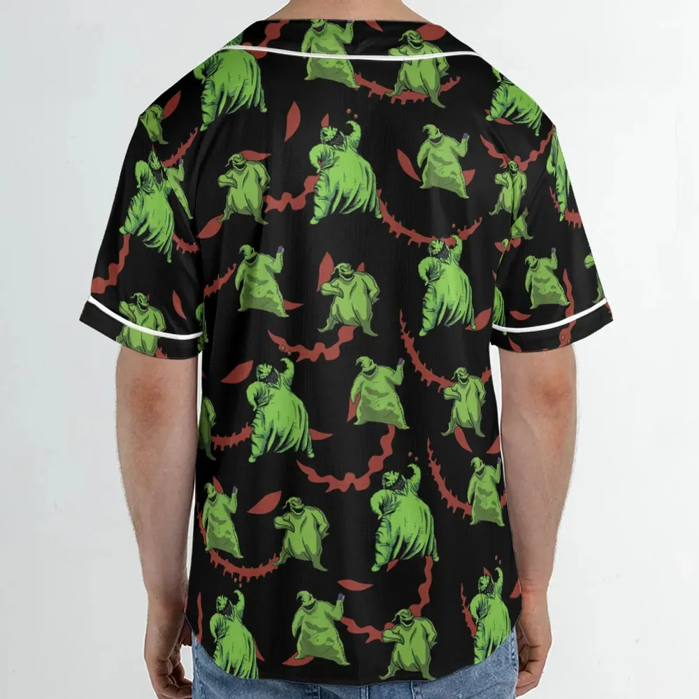 Oogie Boogie Pattern Unisex Baseball Jersey - 2