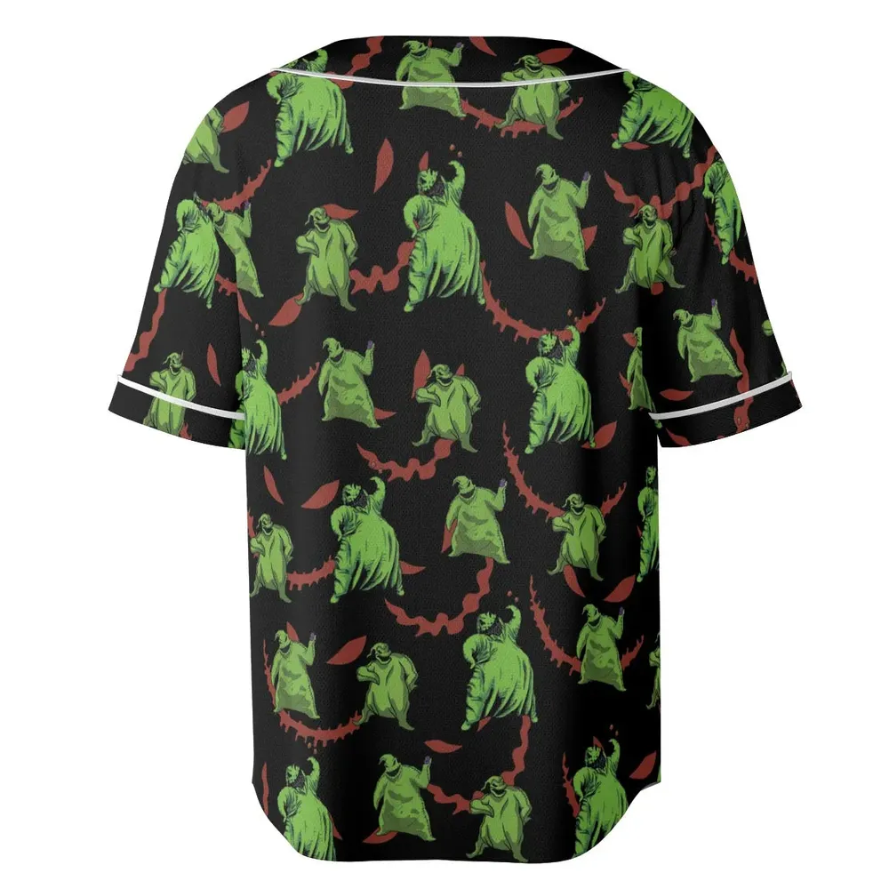 Oogie Boogie Pattern Unisex Baseball Jersey - 4