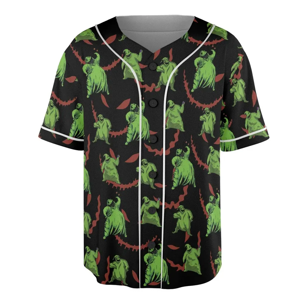 Oogie Boogie Pattern Unisex Baseball Jersey - 3