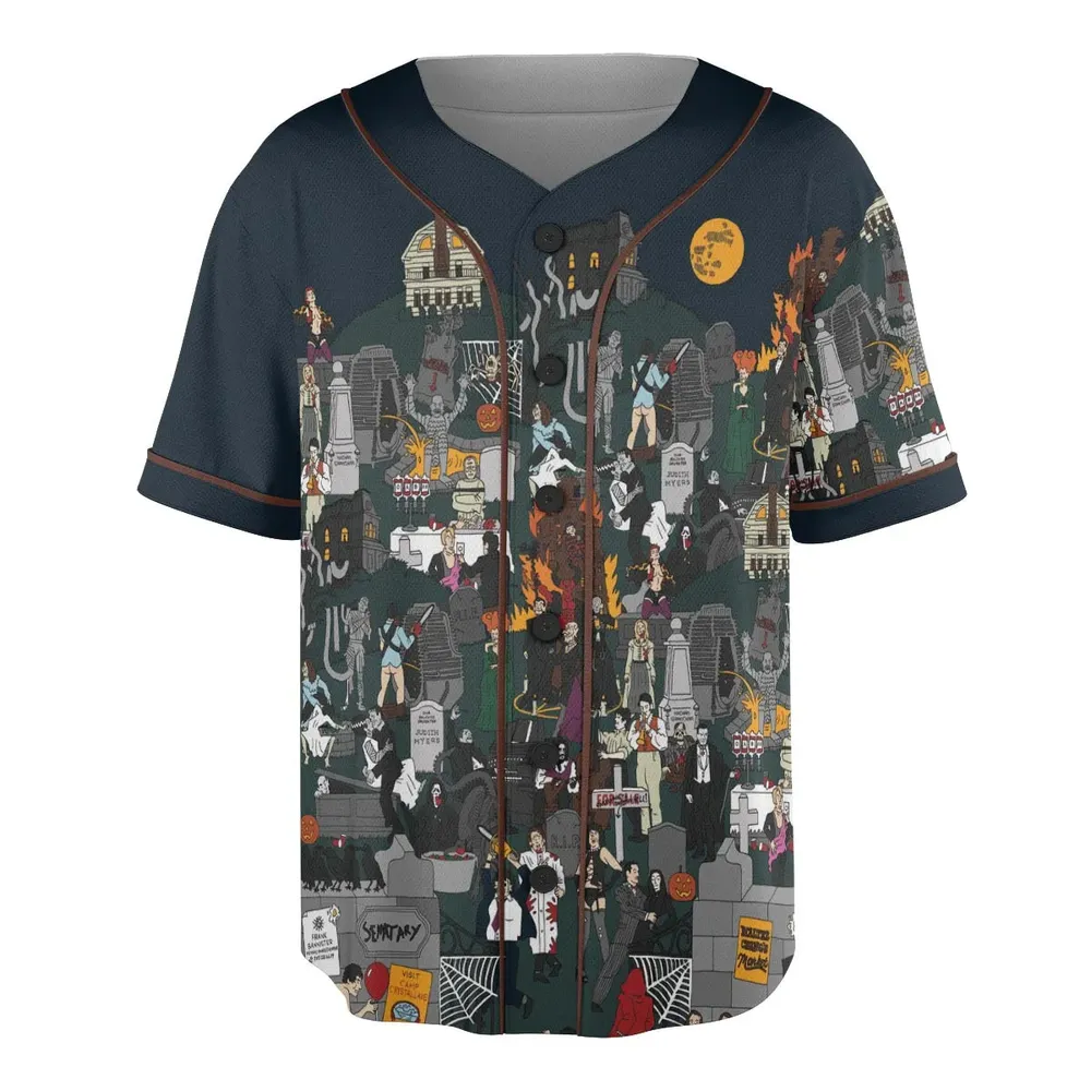 Horror Street Unisex Baseball Jersey - 3