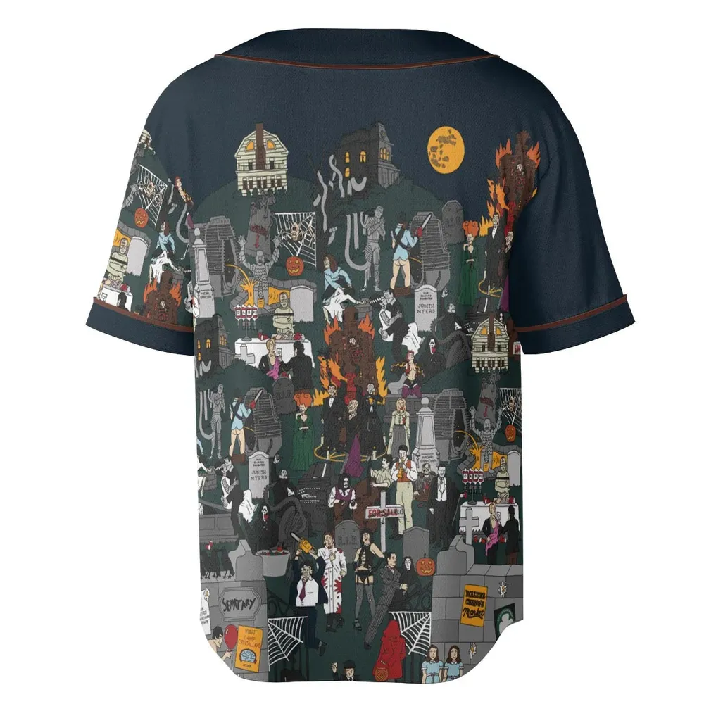 Horror Street Unisex Baseball Jersey - 4