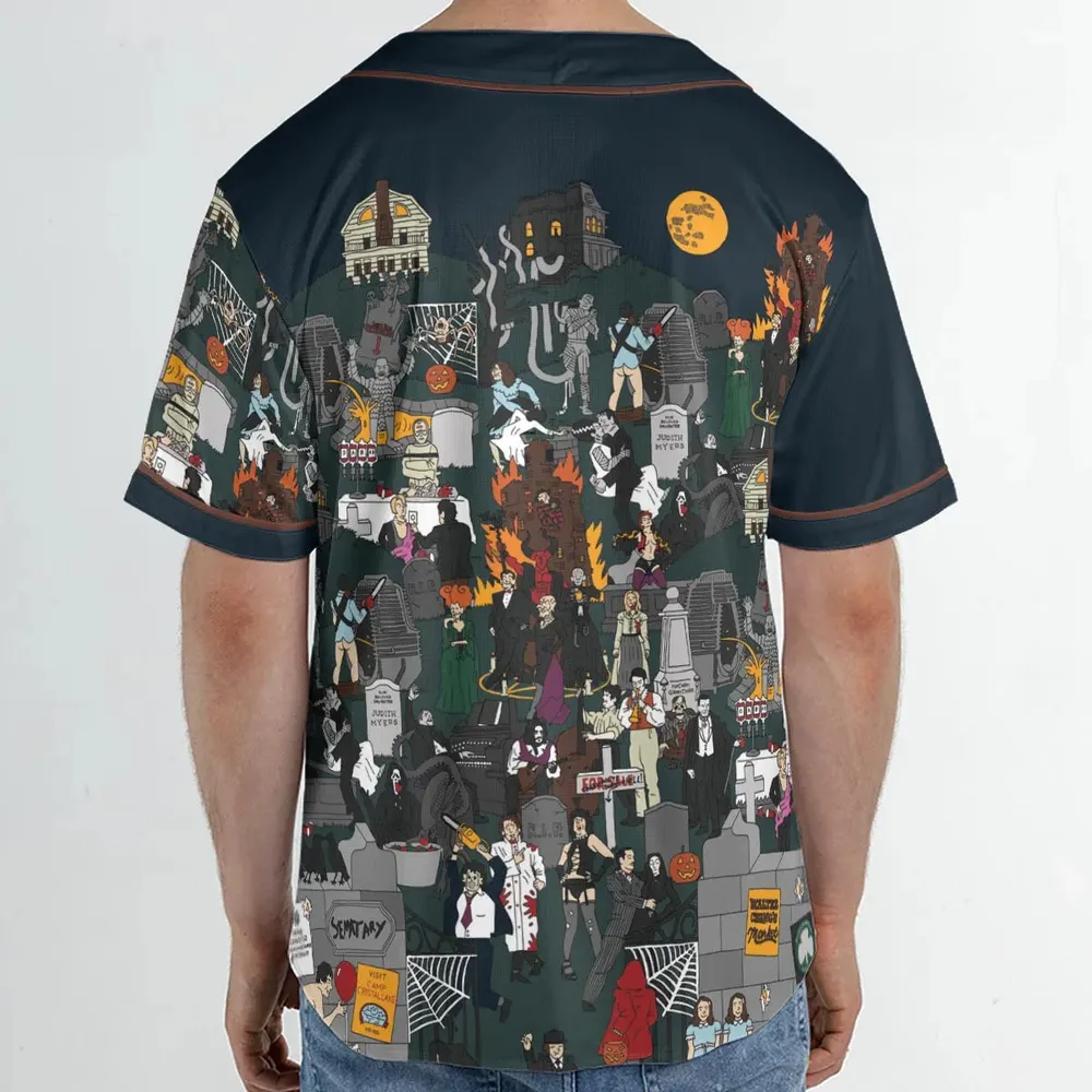 Horror Street Unisex Baseball Jersey - 2