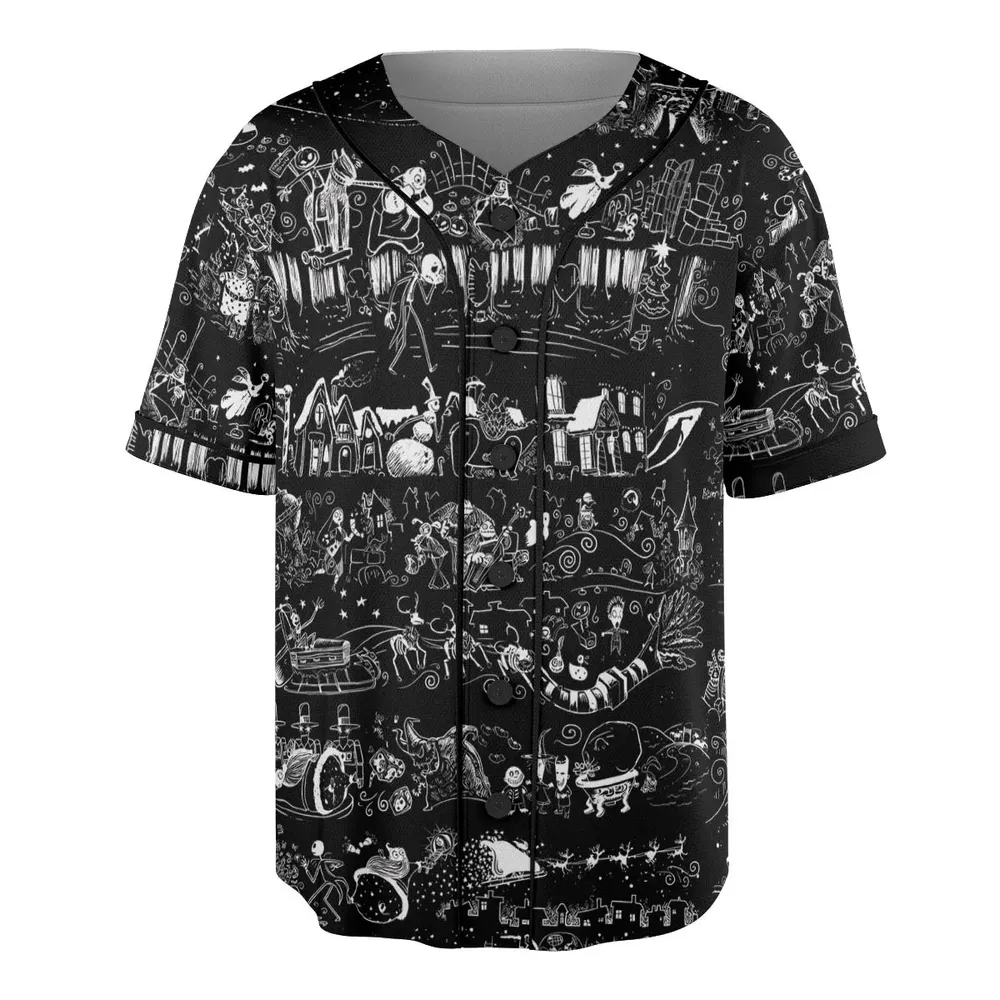 Nightmare Journey Unisex Baseball Jersey - 3