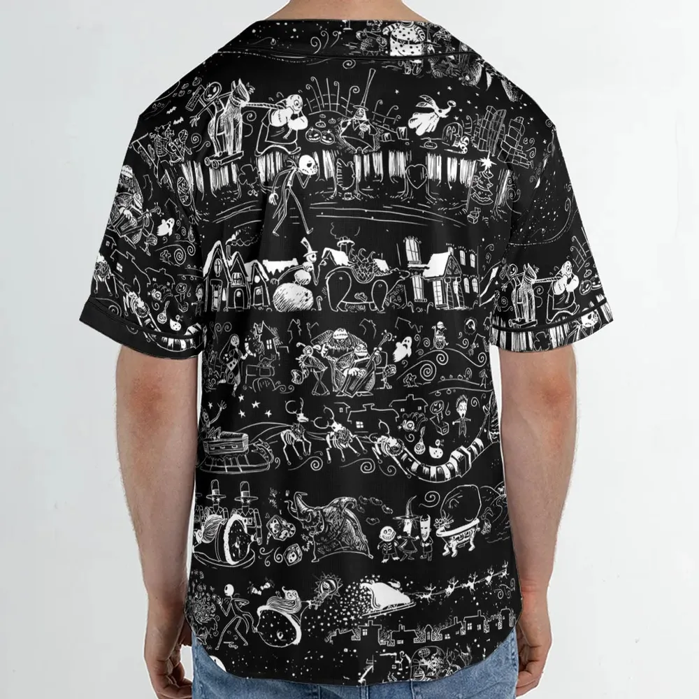 Nightmare Journey Unisex Baseball Jersey - 2