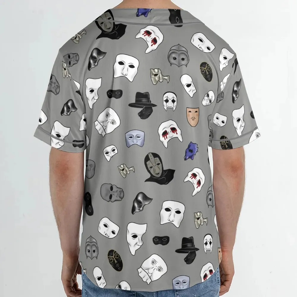 Masks of Phantom of Opera Unisex Baseball Jersey - 2