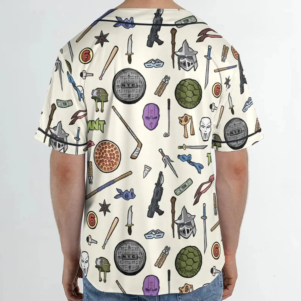Hero In A Half Shell TMNT Unisex Baseball Jersey - 2